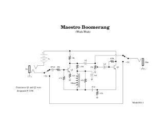 Maestro eg1 schematic circuit diagram